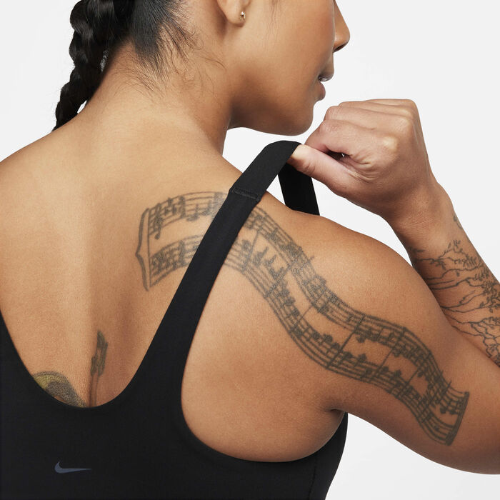 Nike Women's Alate Medium-Support Training Sports Bra Black image number 5