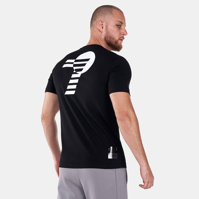 EA7 Emporio Armani Men's 7 Senses T-Shirt Black EA7 Emporio Armani Men's 7 Senses T-Shirt Black image number 1