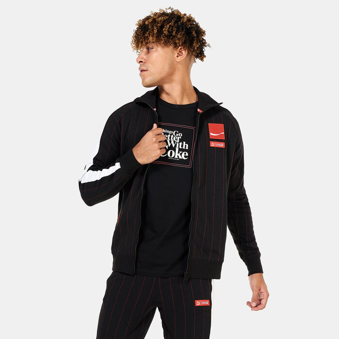 PUMA Men's X COCA COLA T7 Track Jacket Black PUMA Men's X COCA COLA T7 Track Jacket Black image number 0