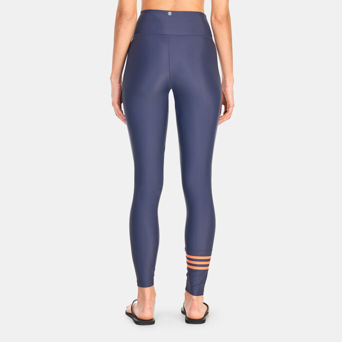 adidas Women's 3-Stripes Swimming Pant Blue adidas Women's 3-Stripes Swimming Pant Blue image number 1