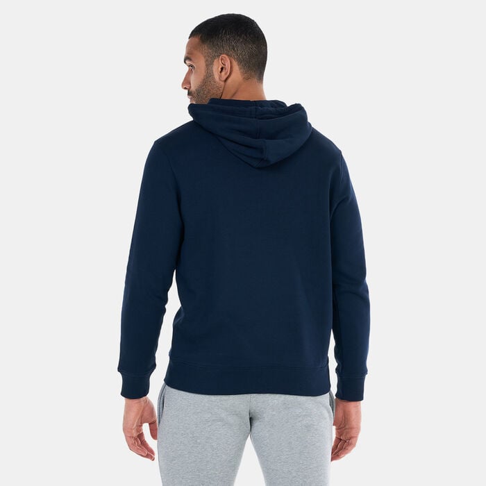 Timberland Men's Linear Logo Print T-Hoodie Blue Timberland Men's Linear Logo Print T-Hoodie Blue image number 1