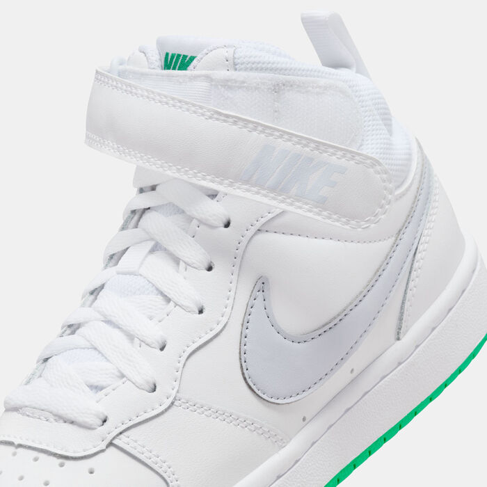 Nike Kids' Court Borough Mid 2 Shoes White Nike Kids' Court Borough Mid 2 Shoes White image number 5