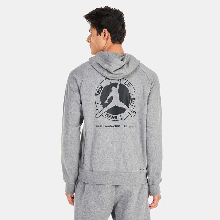Jordan Men's Dri-FIT Sport BC Fleece Hoodie Grey image number 1