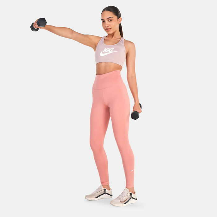 Nike Women's One High-Rise Leggings Pink image number 2