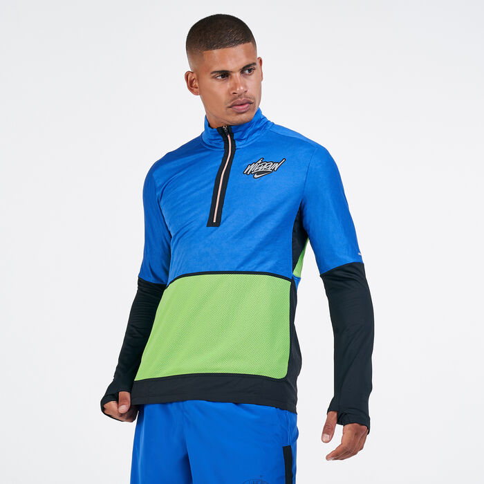 Nike Men's Dri-FIT Elemental Long Sleeves Running T-Shirt Multi Nike Men's Dri-FIT Elemental Long Sleeves Running T-Shirt Multi image number 0