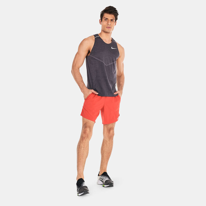 Nike Men's Stride Dri-FIT Running Shorts Red Nike Men's Stride Dri-FIT Running Shorts Red image number 2