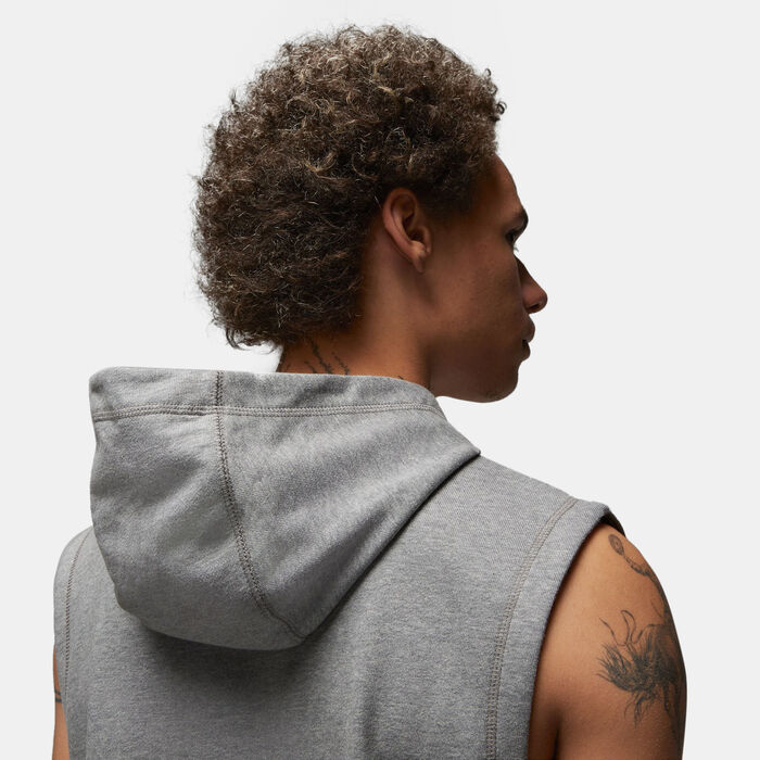 Jordan Men's Dri-FIT Sport Fleece Sleeveless Hoodie Grey image number 3