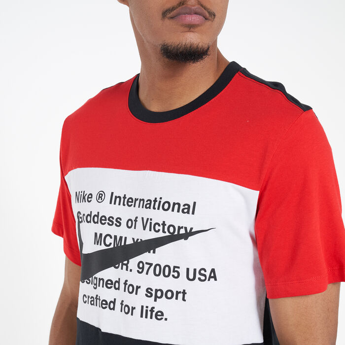 Nike Men's Sportswear Swoosh T-Shirt Red Nike Men's Sportswear Swoosh T-Shirt Red image number 3