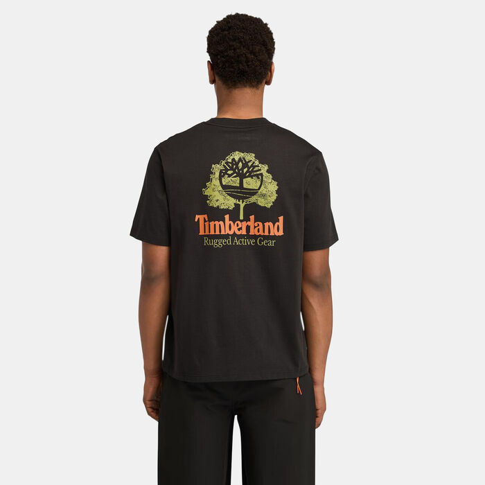 Timberland Men's Rugged Active Gear Graphic T-Shirt Black image number 1