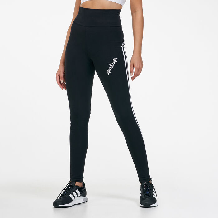 adidas Originals Women's Adicolor Sliced Trefoil Leggings Black image number 0