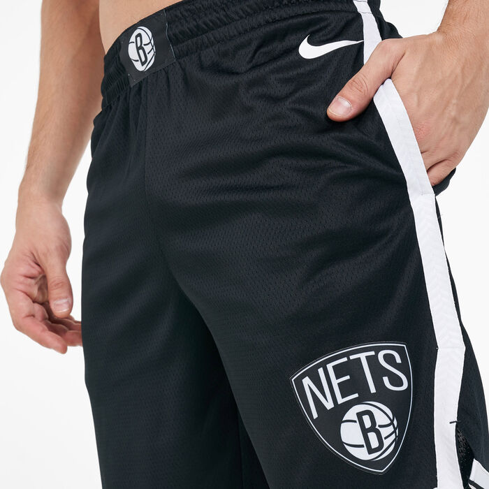 Nike Men's NBA Brooklyn Nets Swingman Shorts Black Nike Men's NBA Brooklyn Nets Swingman Shorts Black image number 3