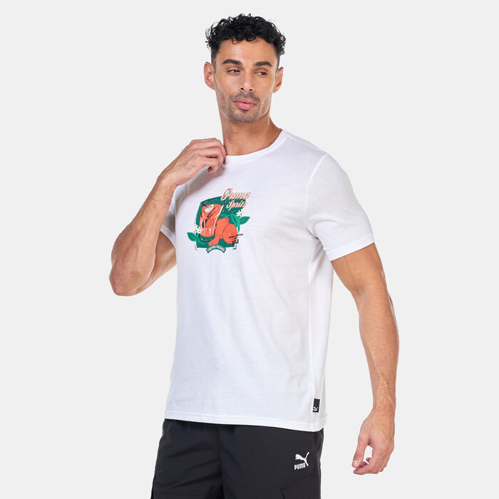 PUMA Men's Graphics Spritz T-Shirt White PUMA Men's Graphics Spritz T-Shirt White image number 0