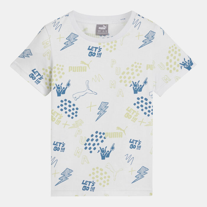 PUMA Kids' Essential+ Graphic T-Shirt Blue PUMA Kids' Essential+ Graphic T-Shirt Blue image number 0