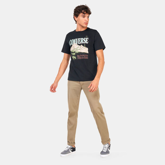 Converse Men's Alien Mountain T-Shirt Black Converse Men's Alien Mountain T-Shirt Black image number 2