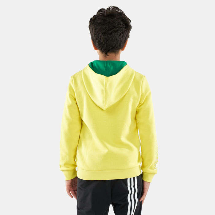 adidas Kids' Basketball Hoodie yellow adidas Kids' Basketball Hoodie yellow image number 1