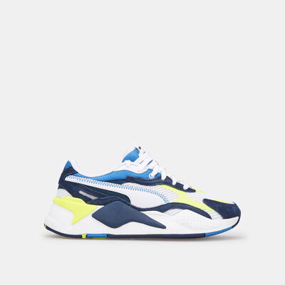 PUMA Kids' RS-X³ Twill AirMesh Shoe White PUMA Kids' RS-X³ Twill AirMesh Shoe White