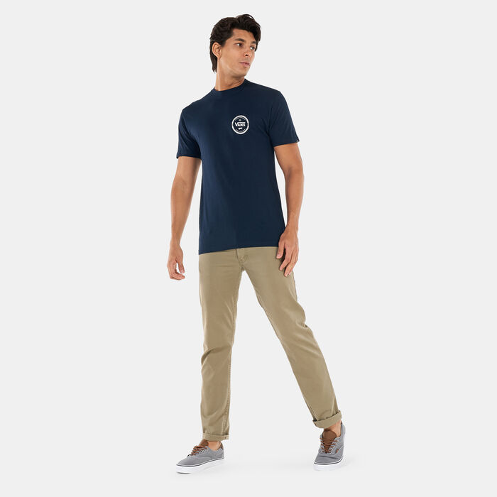 Vans Men's Logo Check T-Shirt Blue Vans Men's Logo Check T-Shirt Blue image number 2