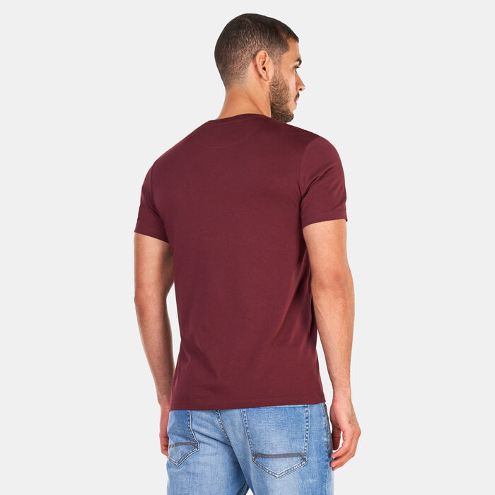 Timberland Men's Dunstan River Jersey Crew T-Shirt Red Timberland Men's Dunstan River Jersey Crew T-Shirt Red image number 1