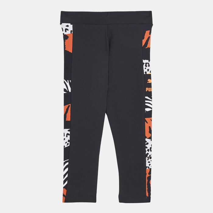 PUMA Kids' Classics Wild Leggings Black PUMA Kids' Classics Wild Leggings Black image number 1