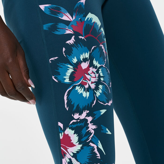 adidas Women's FARM Rio Feelbrilliant AEROREADY Leggings Blue adidas Women's FARM Rio Feelbrilliant AEROREADY Leggings Blue image number 3