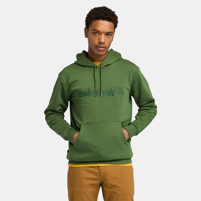 Timberland Men's Embroidery Tonal Hoodie Green Timberland Men's Embroidery Tonal Hoodie Green image number 0