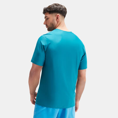 Speedo Men's Printed Swimming T-Shirt Green