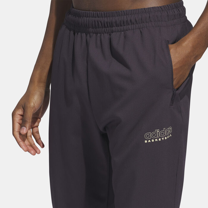 adidas Men's Basketball Select Pants Red adidas Men's Basketball Select Pants Red image number 4