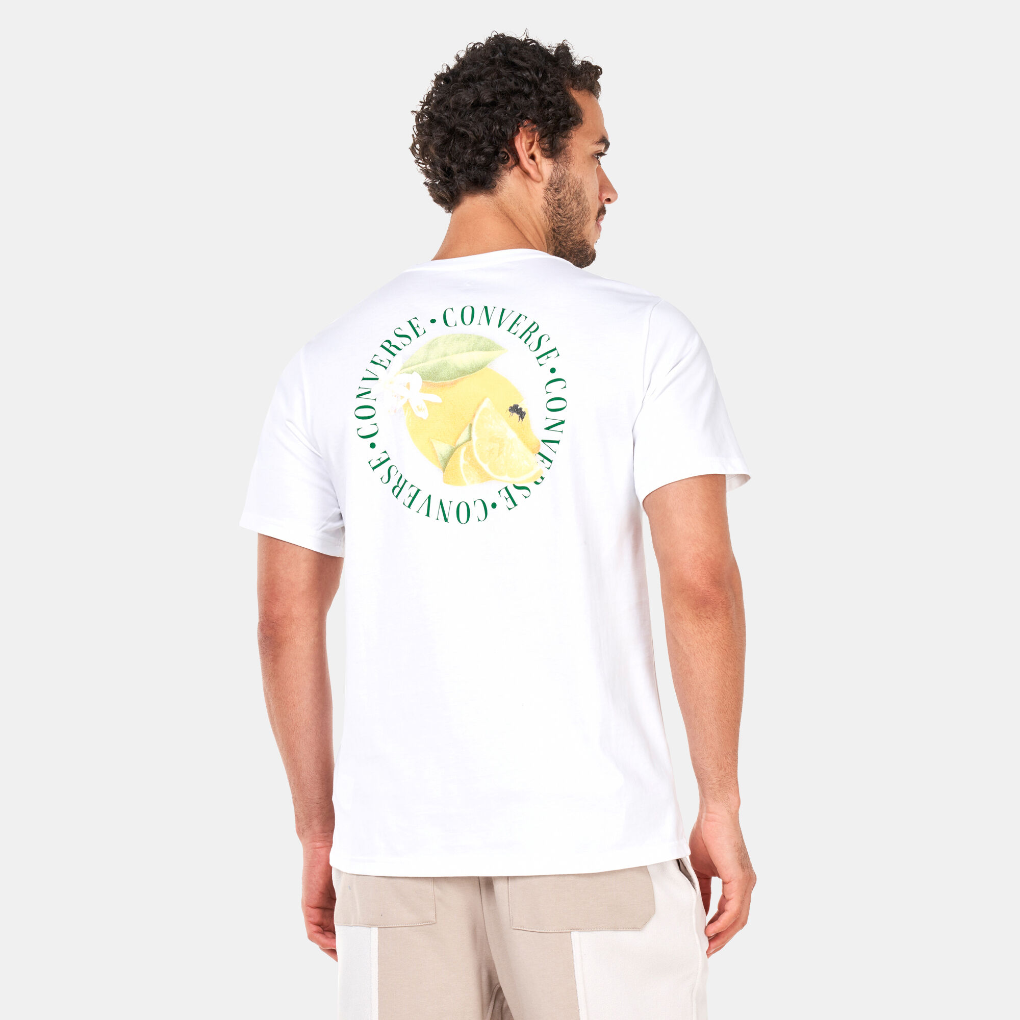Converse t shirt mens yellow store