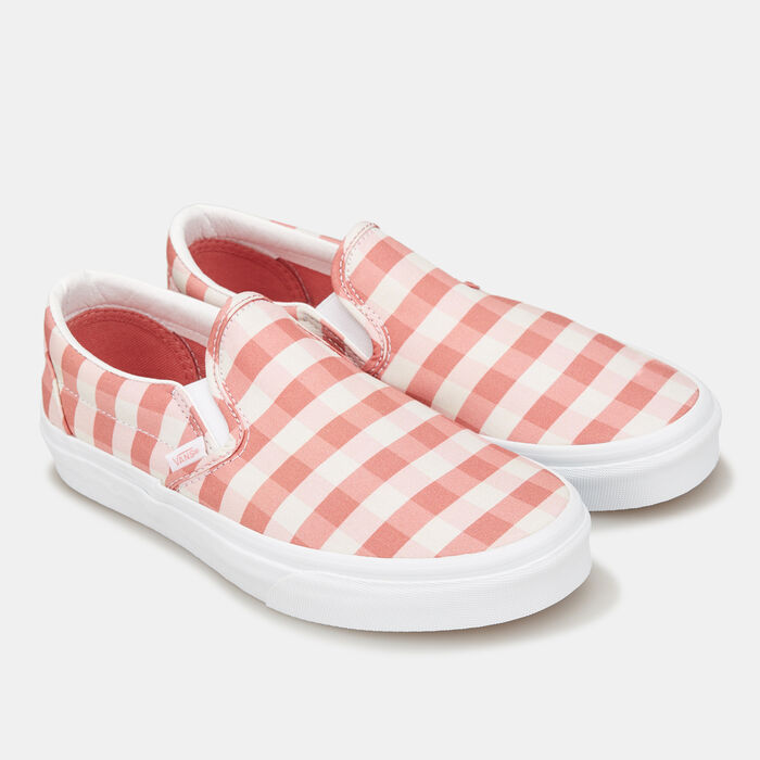 Vans Gingham Classic Slip-On Unisex Shoe Peach image number 1