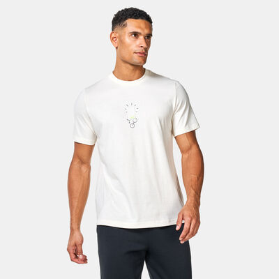 adidas Men's Molded Linear Graphic T-Shirt White