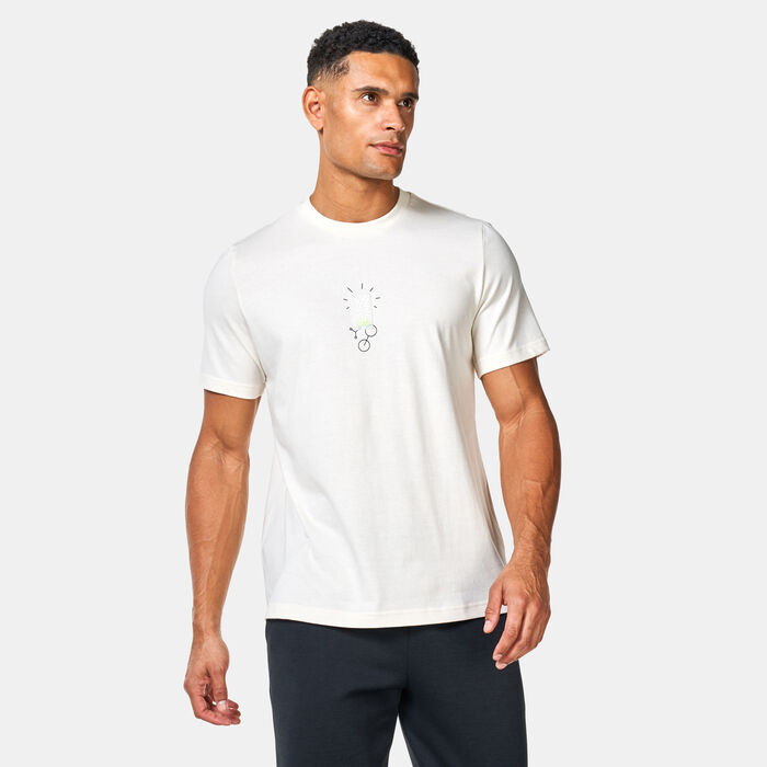 adidas Men's Molded Linear Graphic T-Shirt White image number 0