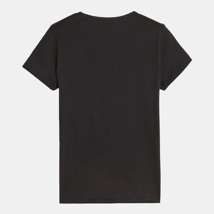 PUMA Women's ESS+ ANIMAL T-Shirt Black PUMA Women's ESS+ ANIMAL T-Shirt Black image number 1