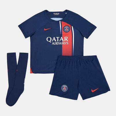 Nike Kids' Dri-FIT Paris Saint-Germain Home Kit - 2023/24 (Younger Kids) Blue