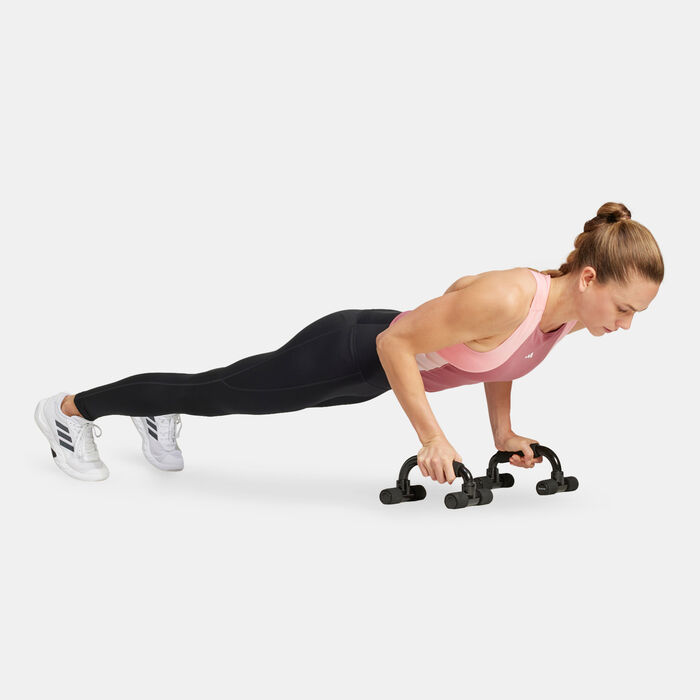 adidas Women's Techfit Colorblock Training Crop Top Pink image number 2