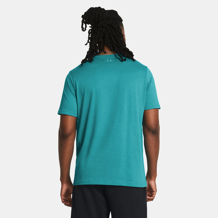Under Armour Men's Project Rock Payoff Graphic T-Shirt Green Under Armour Men's Project Rock Payoff Graphic T-Shirt Green image number 1