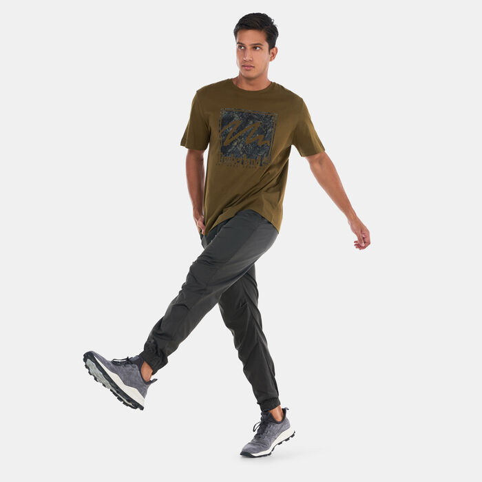 Timberland Men's Printed Stack Logo T-Shirt Green image number 2