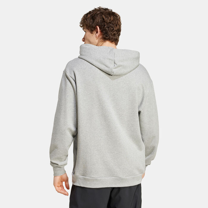 adidas Men's Brand Love Hoodie Grey image number 1