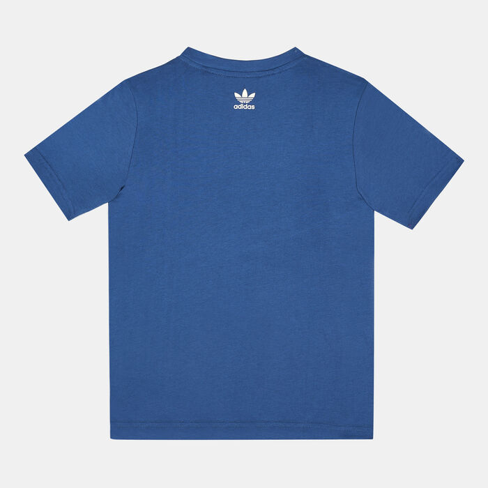 adidas Originals Kids' Graphic T-Shirt Blue adidas Originals Kids' Graphic T-Shirt Blue image number 1