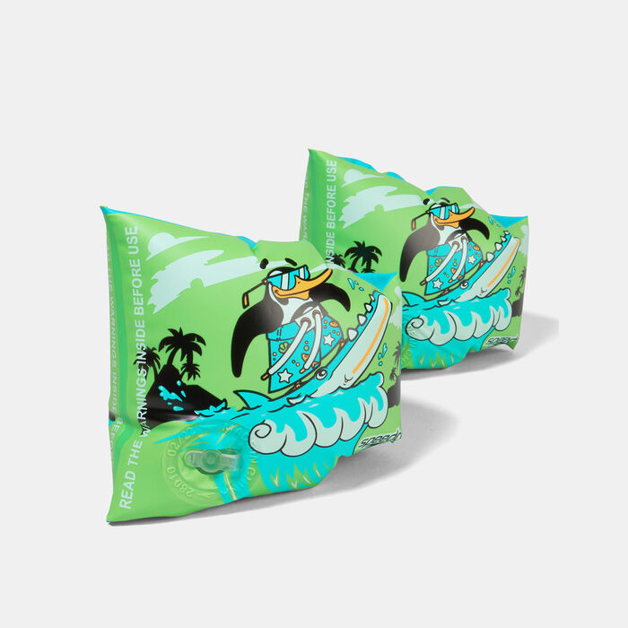 Speedo Kids' Character Printed Swimming Armbands Green Speedo Kids' Character Printed Swimming Armbands Green image number 1