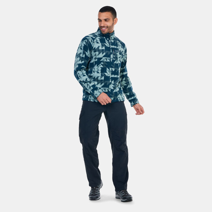 Columbia Men's Fast Trek™ Printed Sweatshirt Blue Columbia Men's Fast Trek™ Printed Sweatshirt Blue image number 2