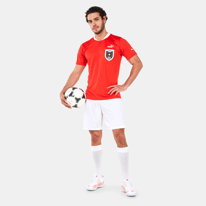 PUMA Men's Austria Home Official Jersey - 2022/23 Red PUMA Men's Austria Home Official Jersey - 2022/23 Red image number 2