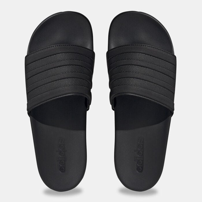 adidas Men's Adilette Comfort Slides Black adidas Men's Adilette Comfort Slides Black image number 4