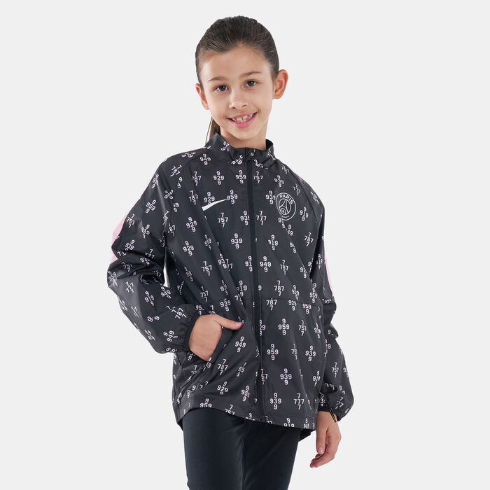 Nike Kids' Paris Saint-Germain F.C. Dri-FIT Repel Academy AWF Jacket Black Nike Kids' Paris Saint-Germain F.C. Dri-FIT Repel Academy AWF Jacket Black image number 0
