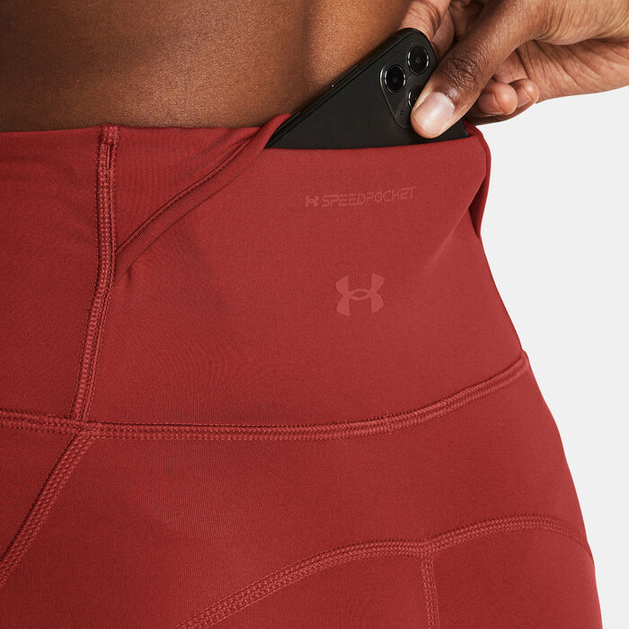 Under Armour Women's Launch Elite Ankle Running Leggings Orange image number 3