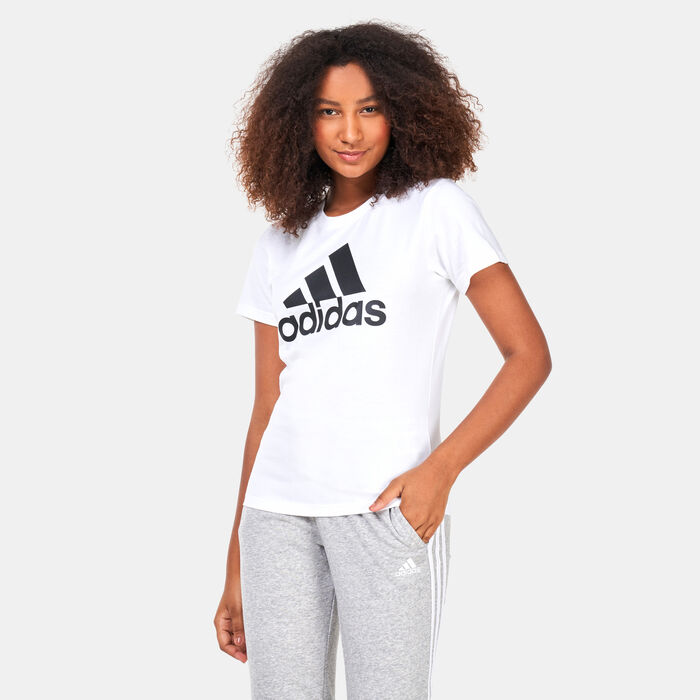 adidas Women's Essentials Logo T-Shirt White adidas Women's Essentials Logo T-Shirt White image number 0