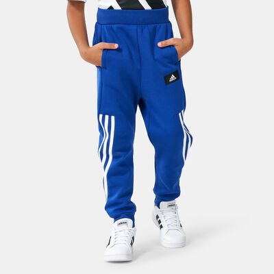 adidas Kids' Future Icons 3-Stripes Tapered Pants Blue