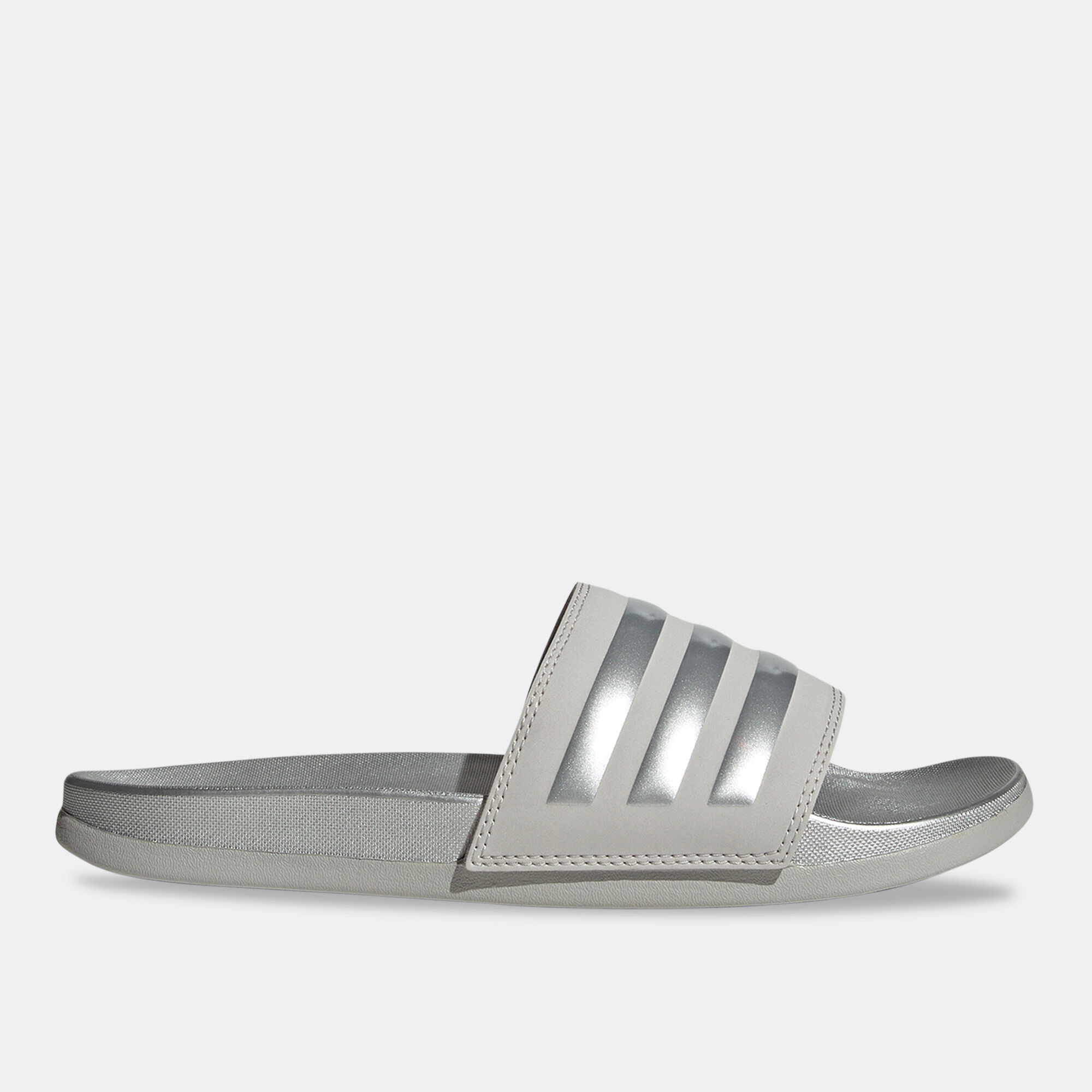 Grey adidas sandals sales