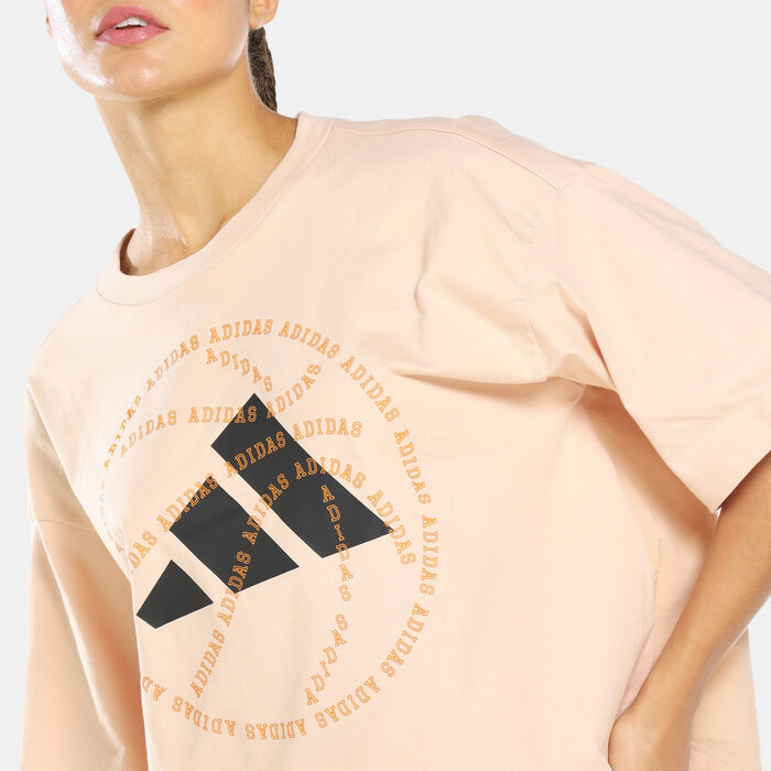 adidas Women's Sportswear Graphic T-Shirt Beige adidas Women's Sportswear Graphic T-Shirt Beige image number 3