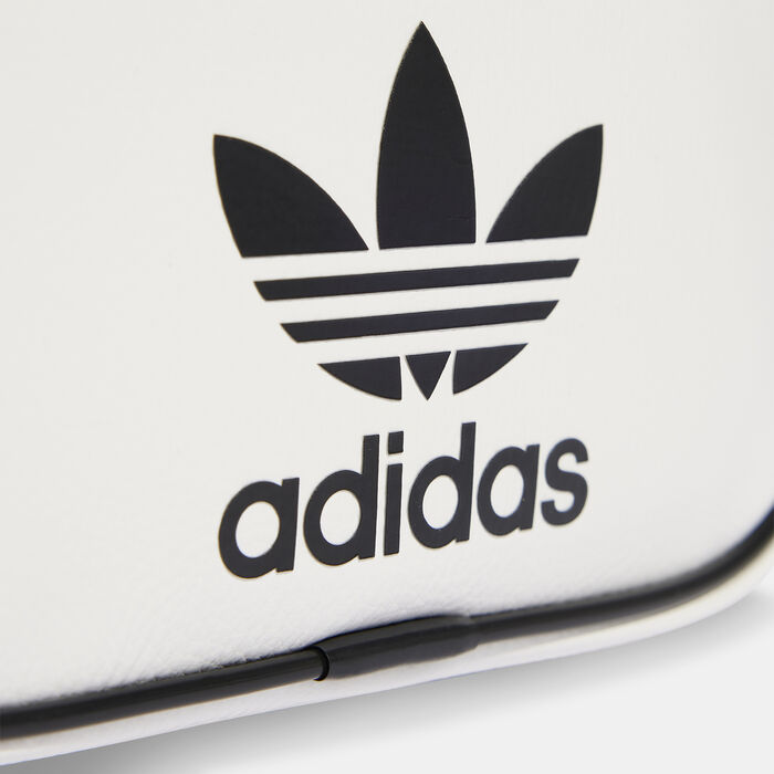adidas Originals Men's Adicolor Classic Mini Crossbody Bag White adidas Originals Men's Adicolor Classic Mini Crossbody Bag White image number 3