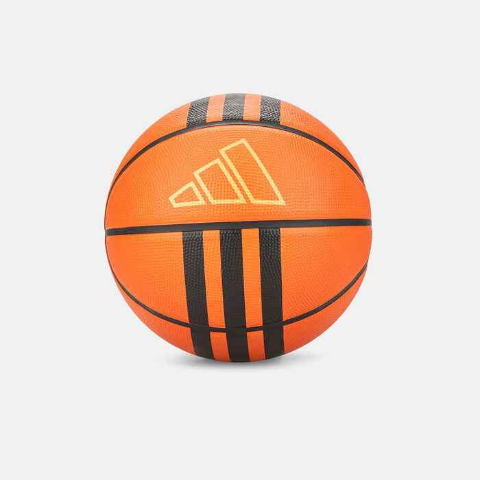 adidas Kids' 3-Stripes Rubber X3 Basketball Brown adidas Kids' 3-Stripes Rubber X3 Basketball Brown image number 0